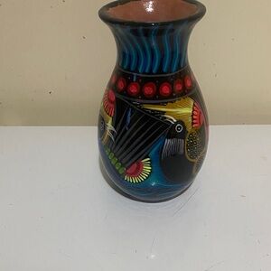Handcrafted Multicolor Ceramic Vase